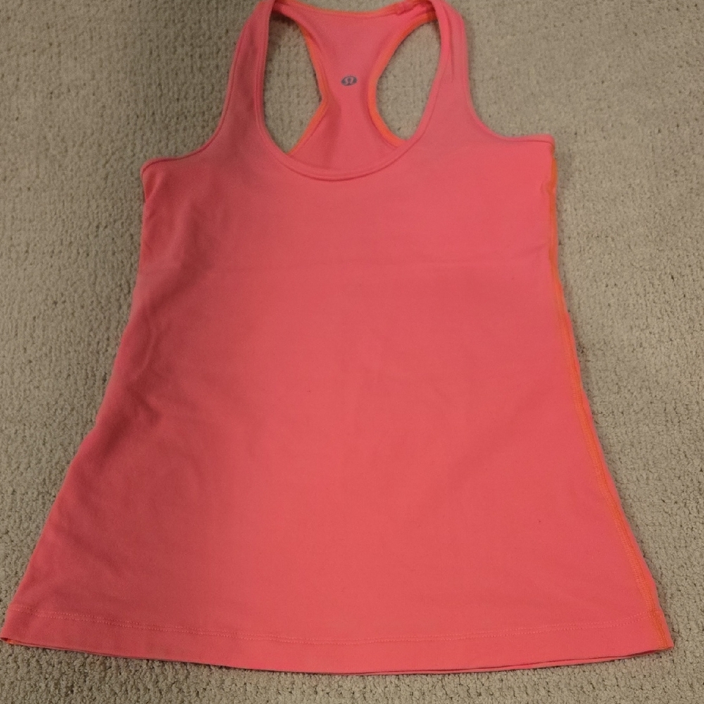 Lululemon Athletica Pink Racerback Tank Top